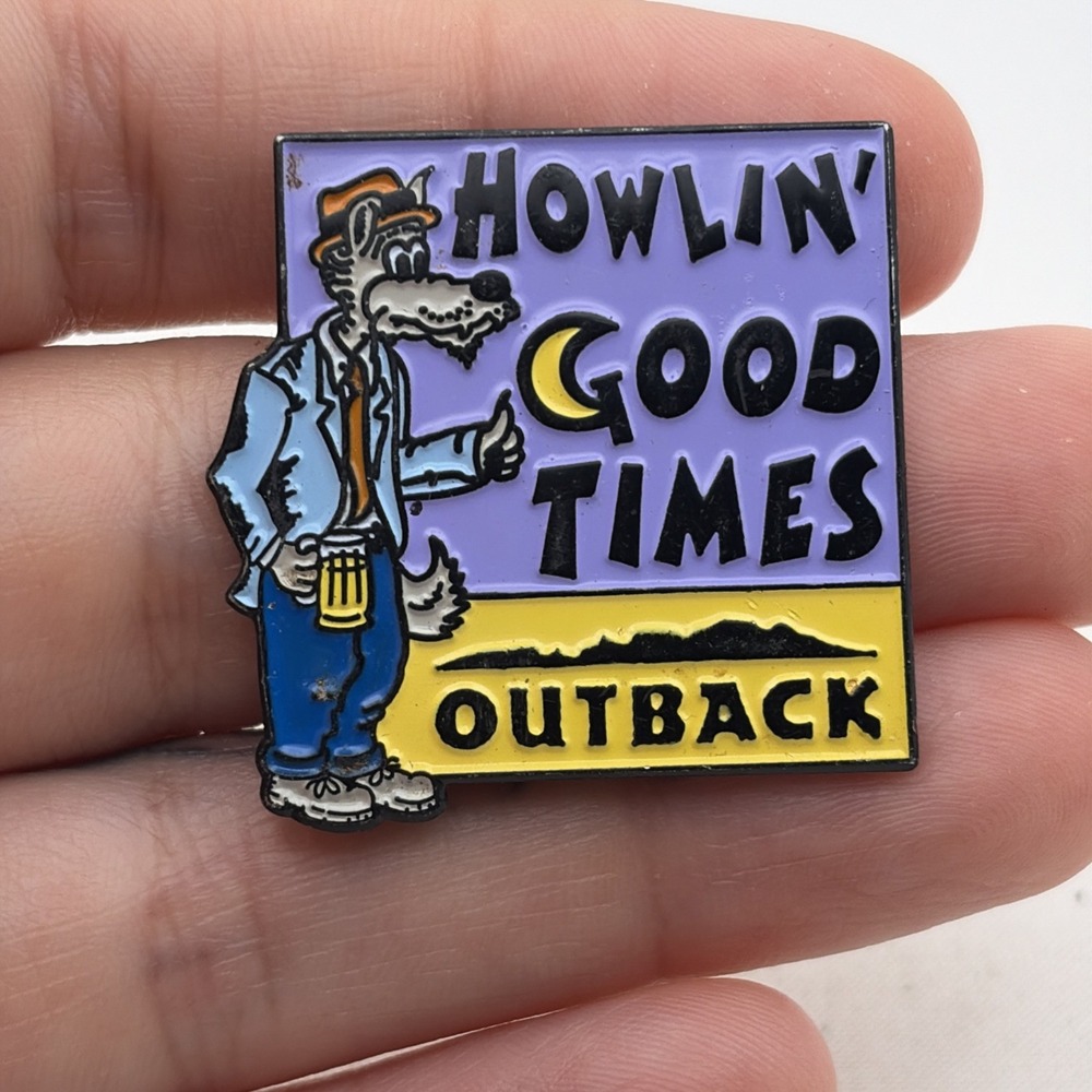 Outback Steakhouse Howlin’ Good Times Lapel Hat Pin